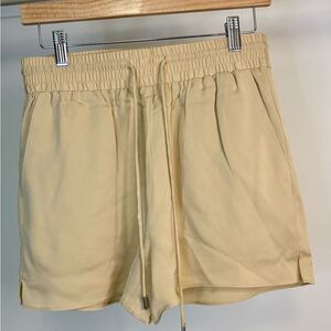 NWT Lita by Ciara 100% Silk Shorts color -warm sand size Medium